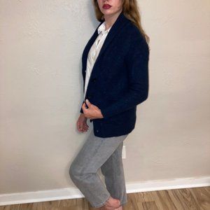 Thick and Lucious Everlane Navy Blue Cardigan Size Medium